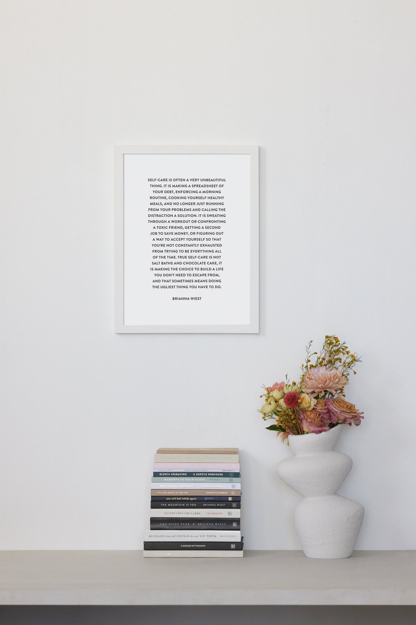 Self-Care Is An Unbeautiful Thing — Framed Print