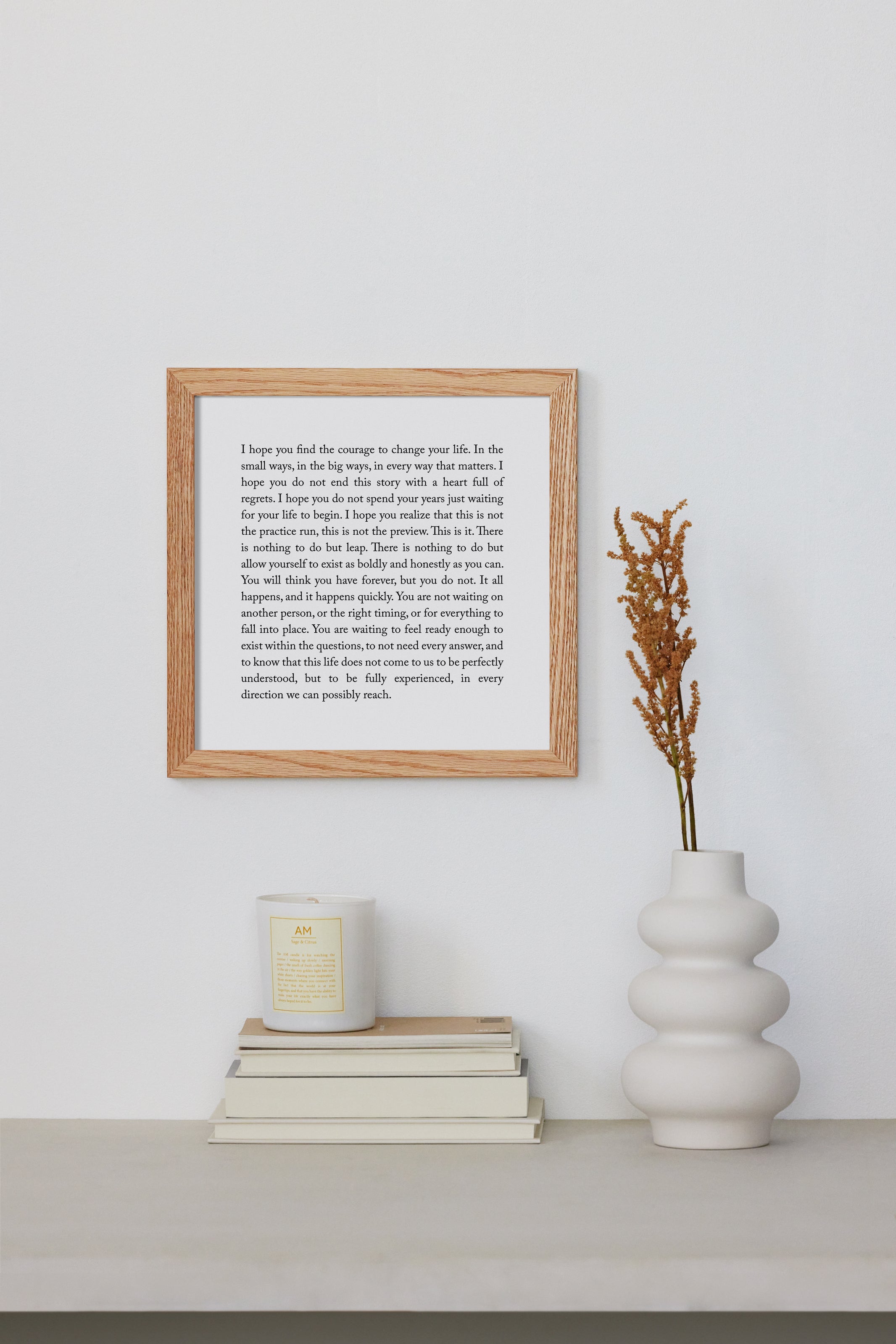 I Hope You Find Courage—Framed Print - Shop Catalog