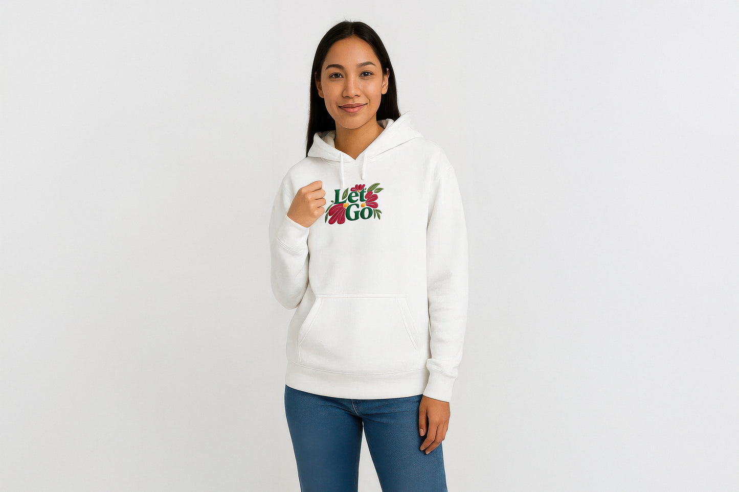 Let Go—Embroidered Hoodie
